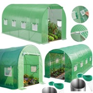 TUNEL FOLIOWY OGRODOWY 2,5x4x2m 10m2 SZKLARNIA OGRODOWA NAMIOT FOLIAK MOCNY
