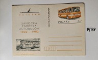 Kartka poczt. Autosan-Sanocka Fabryka Autobusów 1832-1982