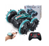 Samochód zdalnie sterowany DT amfibia wodoodporna 4WD niebieski