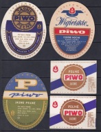 Suwałki Browar, 5 etykiet /SZ czer/