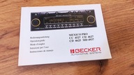 instrukcja obsługi radio BECKER MEXICO PRO CC CD Mercedes W201 W124 książka