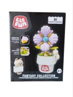 Klocki Elefun Fantasy Collection Kwiatek w Doniczce z Kotkiem 81 el.Klocki