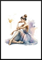 A2 59,4x42 PLAKAT OBRAZ BALETNICA TANCERKA TANIEC BALET SZKOŁA TAŃCA, NR 10