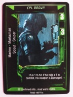 Cpl Brown ALIENS PREDATOR CCG
