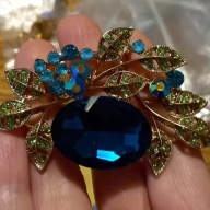 BROSZKA PRZYPINKA PIN PINETS AGRAFKA kwiat ,turkus ,kwiatowy,elegancka