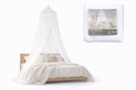 MOSKITIERA BALDACHIM NAD ŁÓŻKO DO SYPIALNI OGRODU 2-Osobowa BIAŁA DUŻA