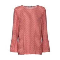 ESMARA bluzka NEVER SAY NEVER falbanki wiskoza hippie NOWA M/38