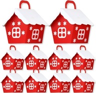 PUDEŁKO OPAKOWANIE PREZENTY PREZENTOWE DUŻE ŚWIĄTECZNE OZDOBNE ŚWIĘTA 10szt