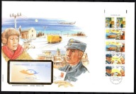 **FINLANDIA FDC ZESZYCIK ZNACZKOWY - SAMOLOTY, POCZTA, TRANSPORT - DUŻY F.