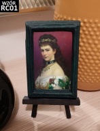 Portret na sztaludze, w ramce ceramicznej
