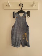 M&S chłopięce jeansowe ogrodniczki 72 cm