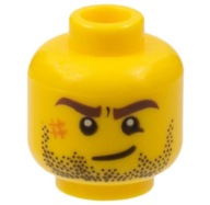 LEGO - Główka męska zarost - 3626cpb0495