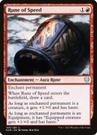 Karta Magic: The Gathering Rune of Speed KHM