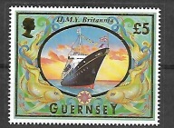 GUERNSEY Statek pasażerski HMY "Britannia" 1998 ** Mi 781 (1133)