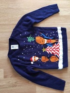 ŚWIĄTECZNY SWETEREK 5-6LAT STAN BDB