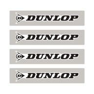 4x Naklejka Logo DUNLOP Rozmiar XS (68 x 13 mm) Motocykl Quad Cross Skuter