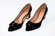 Czółenka RED na grubym obcasie 39