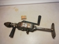 Stara dwubiegowa wiertarka ręczna L/P obroty z PRL-u