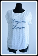 Top Secret biała bluzka ze ściągaczami 40/42