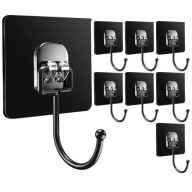 HACZYKI SAMOPRZYLEPNE MOCNE WODOODPORNE WIESZAKI UCHWYTY 8 SZT.