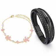 Zestaw 2 bransoletek (damska + męska) | wybór wariantu | zestaw na prezent