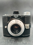 Aparat analogowy na kliszę Agfa Clack, Munchen Germany z etui.