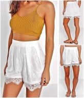 Szorty Missguided 34 XS krótkie spodenki koronkowe spódnica