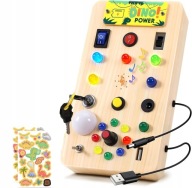 Tablica manipulacyjna edukacyjna sensoryczna LED przełączniki