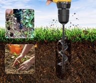 Świder glebowy wiertło metalowe do robienia dziur do wiertarki