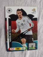 Karta panini autograf Niemcy Euro 2012 Miroslav Klose