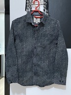 5 Koszula Garcia ciemny popiel białe grochy kieszeń bawełna 12 lat 152 cm