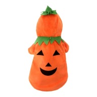 Kostium Dyni dla Psa Ubranka dla Zwierząt Halloweenowy Strój Dyni dla Psa S