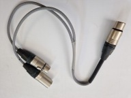 ADAPTER PRZEJŚCIÓWKA ROZDZIELACZ GNIAZDO XLR F + XLR M WTYK XLR F NEUTRIK