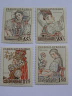 Czechosłowacja - Stroje ludowe - Mi. 1051-54 **