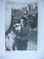 KRYNICA-ZDRÓJ SPACER Z PSEM PIES stare FOTO 1965