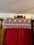 KOŁKOWA FIRANKA - LAMBREKIN 145X50