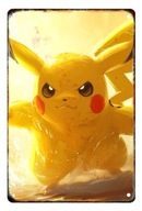 Metalowy obraz 20x30 Pokemon Pikachu