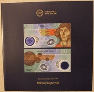 FOLDER NBP DO BANKNOTU 20 ZŁ ZŁOTYCH 2023 MIKOŁAJ KOPERNIK - JĘZYK POLSKI