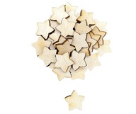 Scrapki gwiazdy gwiazdki dekor sklejka 30szt