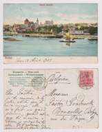 Toruń Stare Miasto - pocztówka z polski napisami z 1908 roku !!!