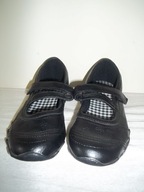 Czarne Baleriny Czółenka eco skóra wkładka 24 cm rozmiar 39