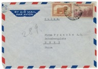 Argentyna 1948 Koperta Znaczki zwierzęta owce baran trzcina cukrowa cukier