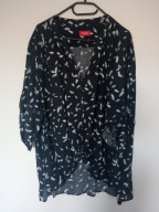 Thea zwiewna luźna bluzka z krótkim rękawem plus size r 50/54