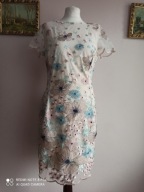 ROCO SUKIENKA ELEGANCKA w kwiaty HAFTOWANA 38 NOWA