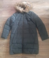 Kurtka M medicine pikowana zielona ocieplana z kapturem