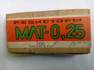 REZYSTORY (OPORNKI) METALIZOWANE MŁT 300 Ohm, 10%, 0,25 W.