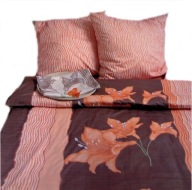 pościel z satyny 200x220 + 2x70x80 zamek S 17554 A-pol