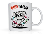Kubek z nadrukiem psa dla PSIARY na prezent na urodziny zabawny