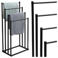 STOJAK CZARNY NA RĘCZNIKI LOFT WIESZAK STOJĄCY PODŁOGOWY ŁAZIENKOWY 4