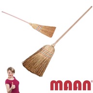 MIOTŁA SORGO NATURALNA DREWNIANA KLASYCZNA WYTRZYMAŁA WIĄZANA